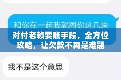 对付老赖要账手段，全方位攻略，让欠款不再是难题