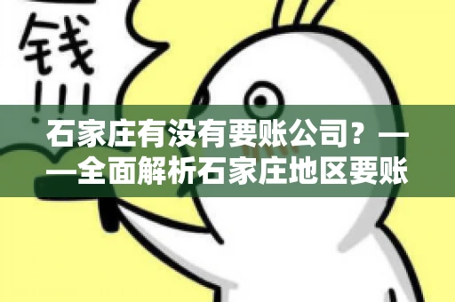 石家庄有没有要账公司？——全面解析石家庄地区要账服务