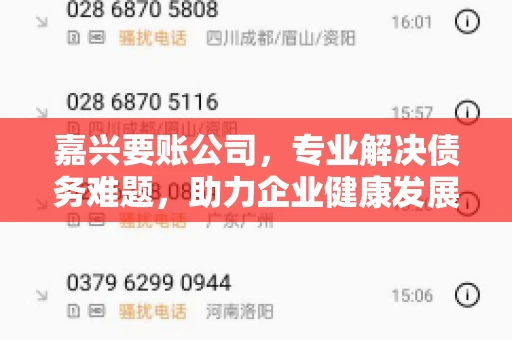 嘉兴要账公司，专业解决债务难题，助力企业健康发展