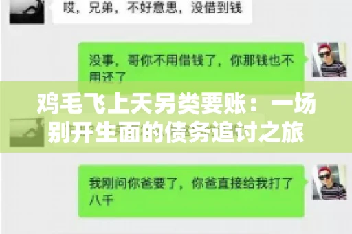 鸡毛飞上天另类要账：一场别开生面的债务追讨之旅