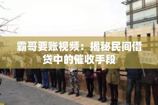 霸哥要账视频：揭秘民间借贷中的催收手段