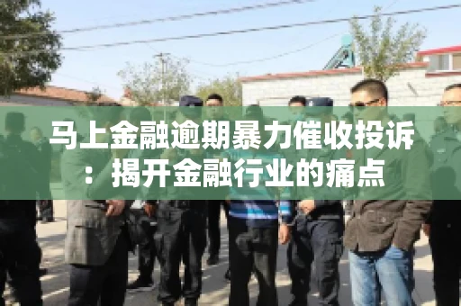 马上金融逾期暴力催收投诉：揭开金融行业的痛点